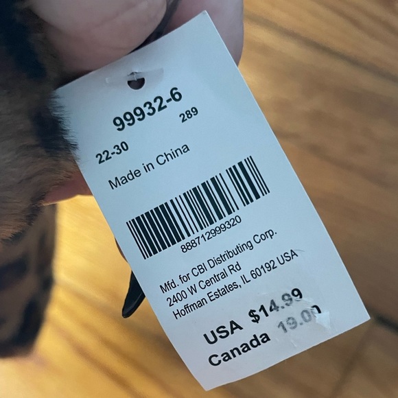 Leopard Fur Headband & Infinity Scarf n - Picture 4 of 5